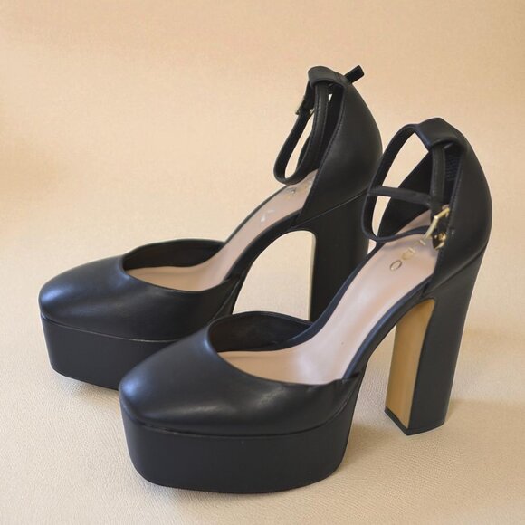 Aldo Jacey Heels | Size 8 Black – Like New - Picture 7 of 8